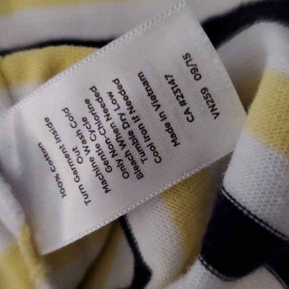 Talbots Stripe Cotton Tee SZ MD - Picture 7 of 7